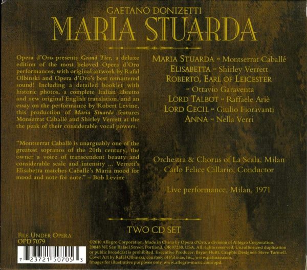 DONIZETTI / CABALLE - VERETT - GARAVENTA - CILLARIO - MARIA STUARDA - Imagen 2