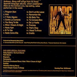 MARC ANTHONY - THE CONCERT FROM MADISON SQUARE GARDEN - Imagen 2