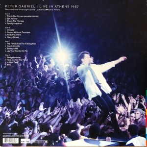 PETER GABRIEL - LIVE IN ATHENS 1987 - Imagen 2