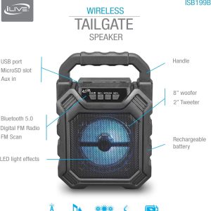 ¡LIVE - WIRELESS TAILGATE SPEAKER - Imagen 2