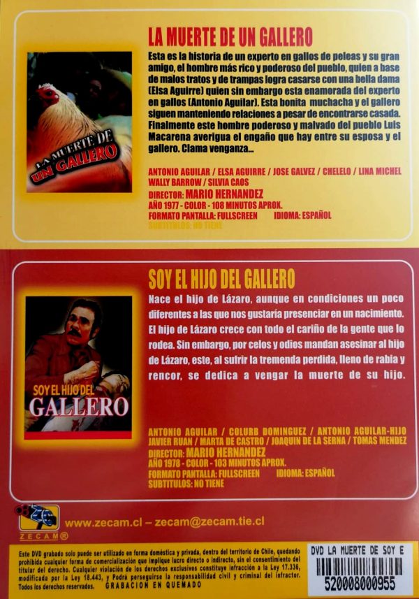 LA MUERTE DE UN GALLERO / SOY EL HIJO DEL GALLERO - Imagen 2