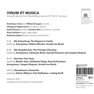 CAPELLA DE LA TORRE / DOMINIQUE VISSE - VINUM ET MUSICA - Imagen 2
