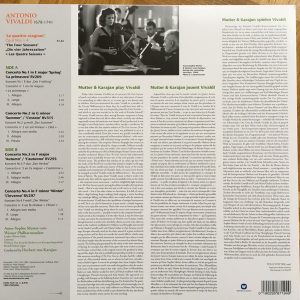 VIVALDI - ANNE-SOPHIE MUTTER - WIENER PHILARMONIKER - HERBERT VON KARAJAN - THE FOUR SEASONS / LE QUATTRO STAGIONI / DIE VIER JAHRESZEITEN / LES QUATRE SAISONS - Imagen 2