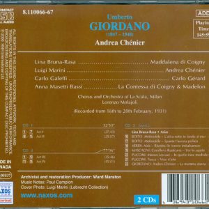 UMBERTO GIORDANO - ANDREA CHENIER - Imagen 2