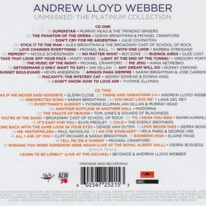 ANDREW LLOYD WEBBER - UNMASKED THE PLATINUM COLLECTION - Imagen 2