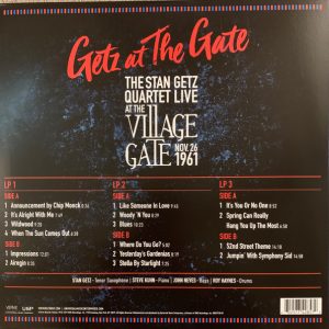 STAN GETZ QUARTET - GETZ AT THE GATE - Imagen 2