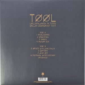 TOOL - LOLLAPALOOZA IN TEXAS DALLAS BROADCAST 1993 - Imagen 2
