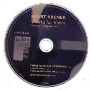 ERNEST KRENEK - WORKS FOR VIOLIN SONATAS DIGI - Imagen 2