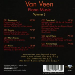 JEROEN VAN VEEN & FRIENDS - PIANO MUSIC VOLUME 2 - Imagen 2