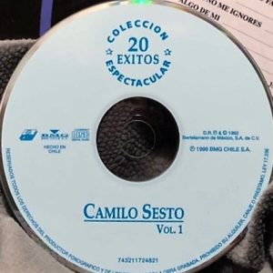 CAMILO SESTO - VOL 1 - COLECCION ESPECTACULAR 20 EXITOS - Imagen 2