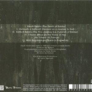 BURZUM - DAUOY BALDRS - Imagen 2