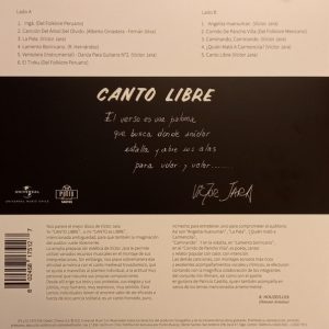 VICTOR JARA - CANTO LIBRE - Imagen 2