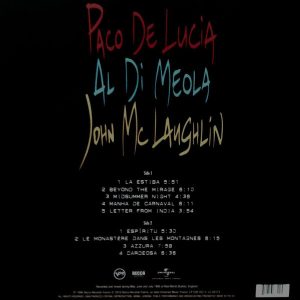 PACO DE LUCIA / MEOLA / JOHN MCLAUGHLIN - THE GUITAR TRIO - Imagen 3