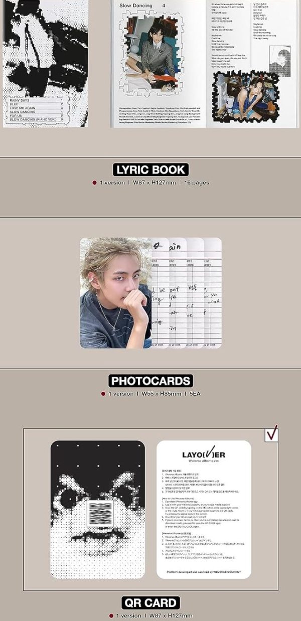 V - LAYOVER WEVERSE ALBUMS - VER 韓国盤 - Imagen 2