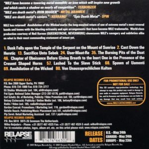 NILE - ANNIHILATION OF THE WICKED - Imagen 2