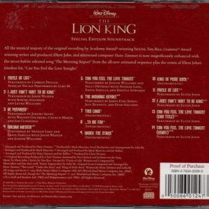 ELTON JOHN / TIM RICE / HANS ZIMMER - THE LION KING - SOUNDTRACK - Imagen 3