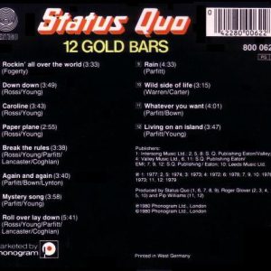 STATUS QUO - 12 GOLD BARS - Imagen 2
