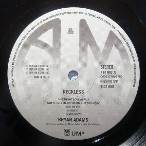 BRYAN ADAMS - RECKLESS - Imagen 2