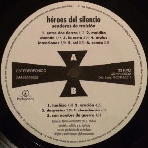 HEROES DEL SILENCIO ‎– SENDEROS DE TRAICION - Imagen 2