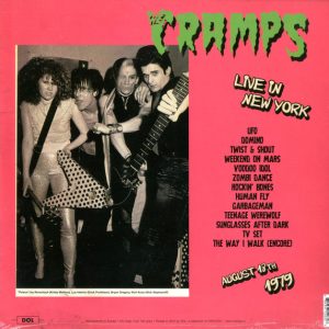 THE CRAMPS - NEW YORK LIVE 1979 - Imagen 2