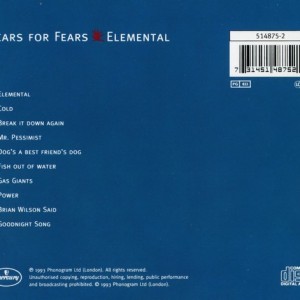 TEARS FOR FEARS - ELEMENTAL - Imagen 2