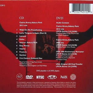 KING CRIMSON - USA - 40th ANNIVERSARY SERIES - Imagen 2