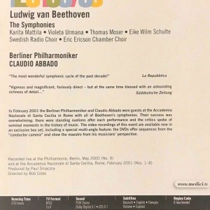 BERLINER PHILHARMONIKER & CLAUDIO ABBADO - BEETHOVEN SYMPHONIES 123456789 - Imagen 2