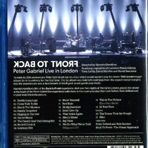 PETER GABRIEL - BACK TO FRONT - LIVE IN LONDON - Imagen 3