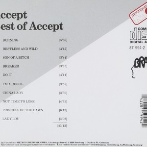 ACCEPT - BEST OF ACCEPT - Imagen 2