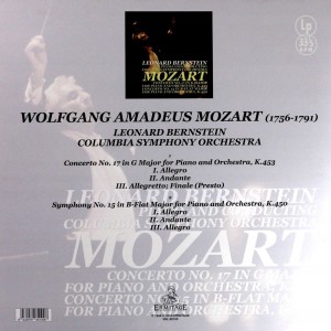 LEONARD BERNSTEIN - COLUMBIA SYMPHONY ORCHESTRA - MOZART CONCERT N° 17 CONCERT N° 15 - Imagen 2