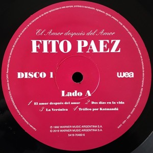 FITO PAEZ - AMOR DESPUES DEL AMOR - Imagen 2