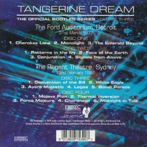 TANGERINE DREAM - THE OFFICIAL BOOTLEG SERIES VOLUME THREE - Imagen 2
