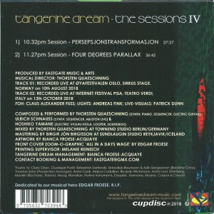 TANGERINE DREAM - THE SESSIONS IV - Imagen 2