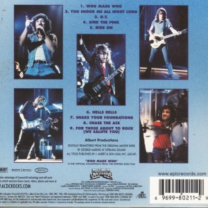 AC/DC - WHO MADE WHO - Imagen 2
