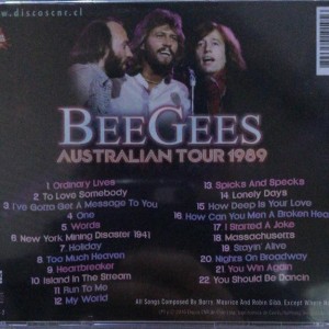 BEE GEES - AUSTRALIAN TOUR 1989 - Imagen 2
