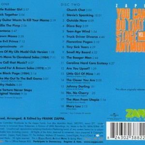 FRANK ZAPPA - YOU CANT DO THAT ON STAGE ANYMORE - VOL 4 - Imagen 2