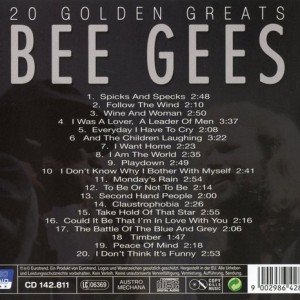 BEE GEES - 20 GOLDEN GREATS - Imagen 2