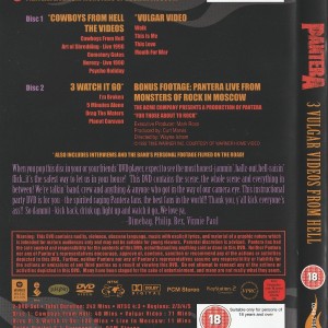 PANTERA - 3 VULGAR VIDEOS FROM HELL - Imagen 2