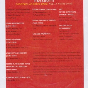 LUCIANO PAVAROTTI - CHRISTMAS AT NOTRE-DAME - Imagen 2