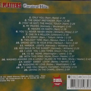 THE PLATTERS - GREATEST HITS - Imagen 2