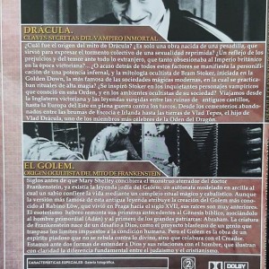 MITOS Y MISTERIOS DE LAS CIVILIZACIONES - DRACULA / EL GOLEM - Imagen 2