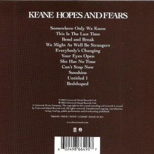 KEANE - HOPES AND FEARS - Imagen 3