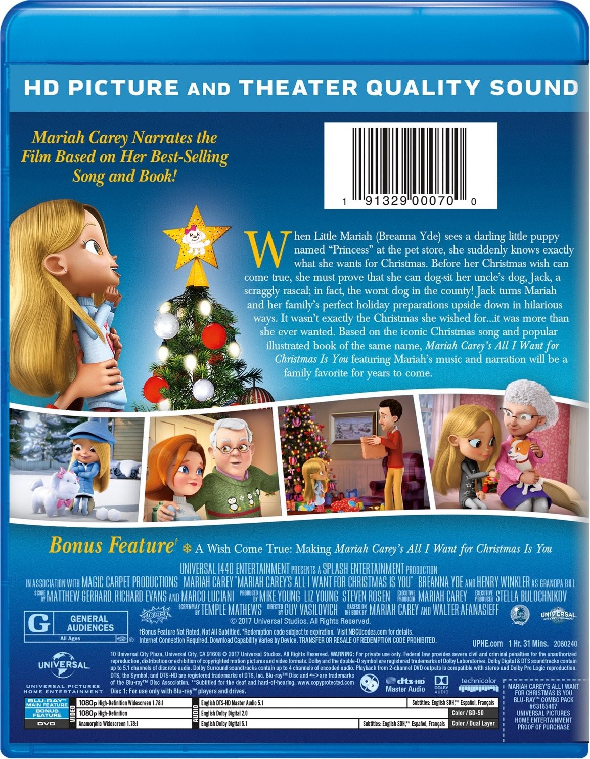 Mariah Careys All I Want For Christmas Is You America Dvd 