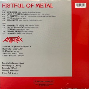 ANTHRAX - FISTFUL OF METAL - Imagen 2