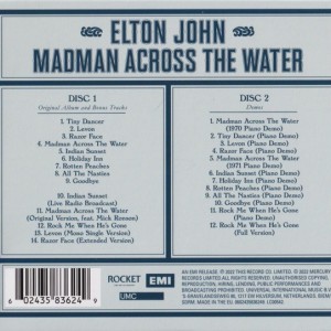 ELTON JOHN - MADMAN ACROSS THE WATER - 50th ANNIVERSARY EDITION - Imagen 2