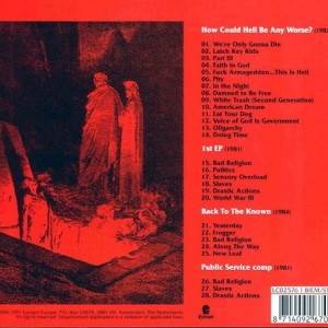 BAD RELIGION - HOW COULD HELL BE ANY WORSE ? - Imagen 3