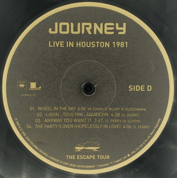 Journey Live In Houston 81 Escape Tour America Dvd