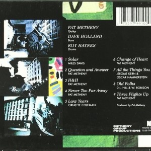 PAT METHENY WITH DAVE HOLLAND & ROY HAYNES - QUESTION AND ANSWER - Imagen 2