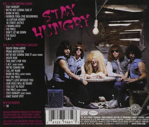 TWISTED SISTER – STAY HUNGRY – America Dvd